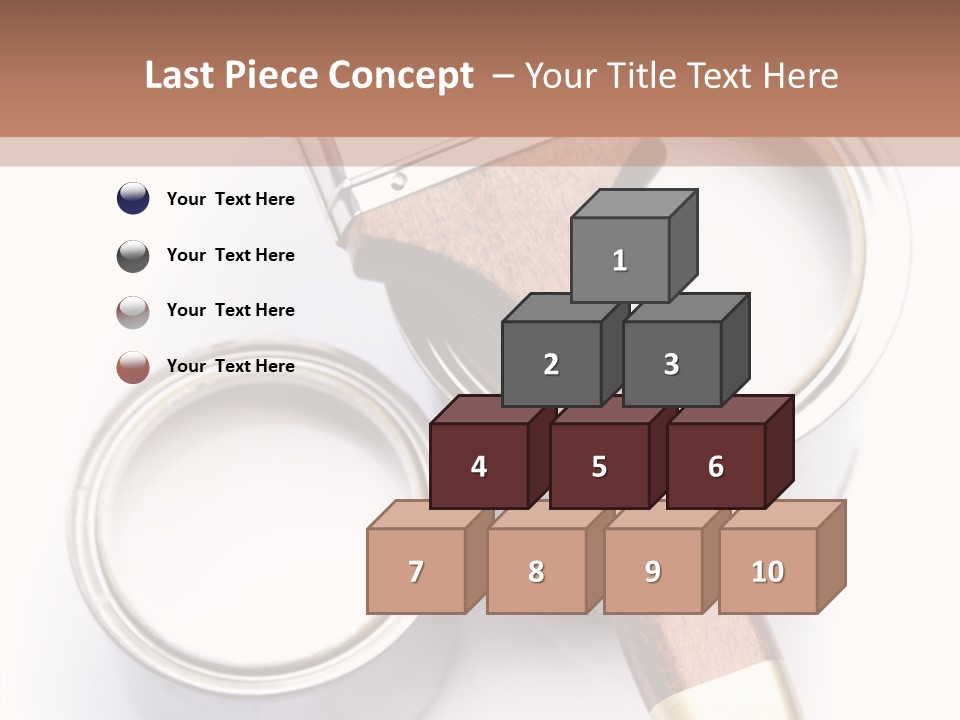 Silver Interior Isolated PowerPoint Template
