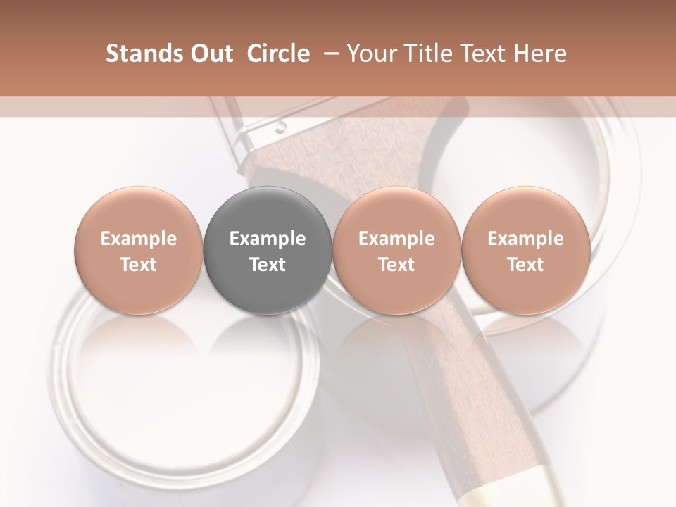 Silver Interior Isolated PowerPoint Template