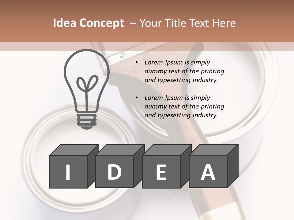 Silver Interior Isolated PowerPoint Template