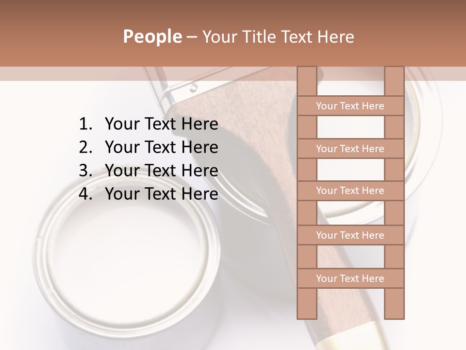 Silver Interior Isolated PowerPoint Template