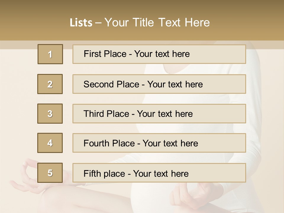 Glamour Expecting Smiling PowerPoint Template