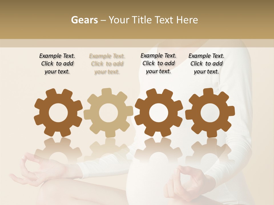 Glamour Expecting Smiling PowerPoint Template