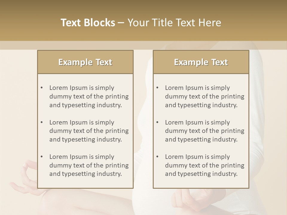Glamour Expecting Smiling PowerPoint Template
