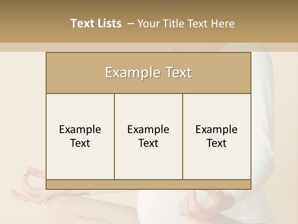 Glamour Expecting Smiling PowerPoint Template