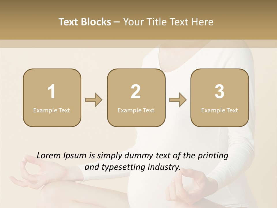 Glamour Expecting Smiling PowerPoint Template