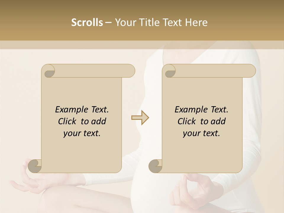 Glamour Expecting Smiling PowerPoint Template