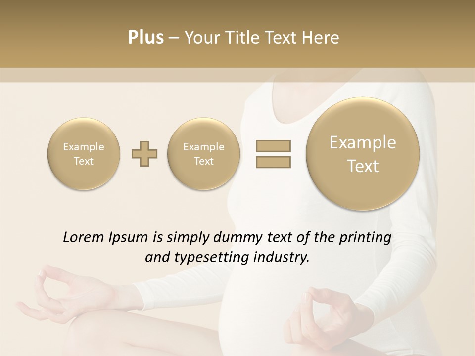 Glamour Expecting Smiling PowerPoint Template