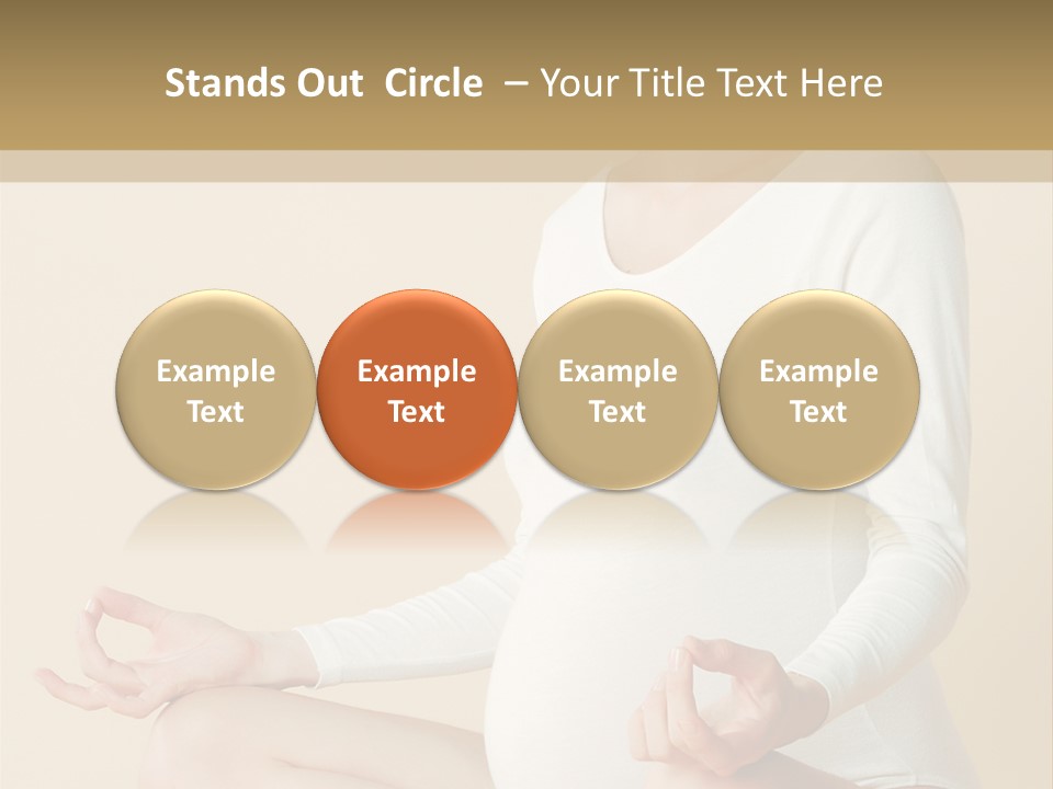 Glamour Expecting Smiling PowerPoint Template