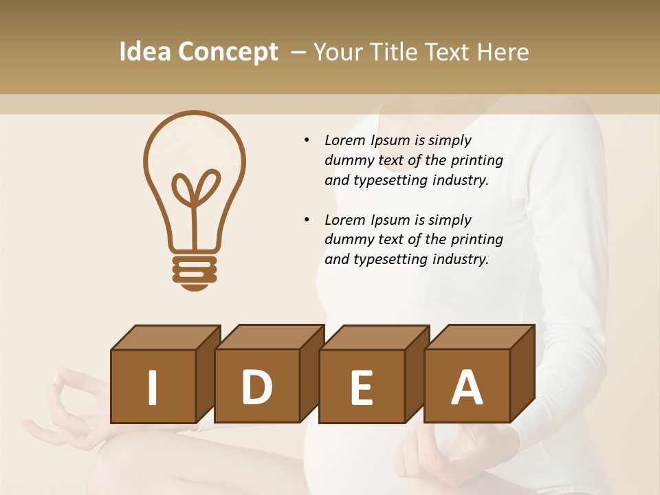 Glamour Expecting Smiling PowerPoint Template