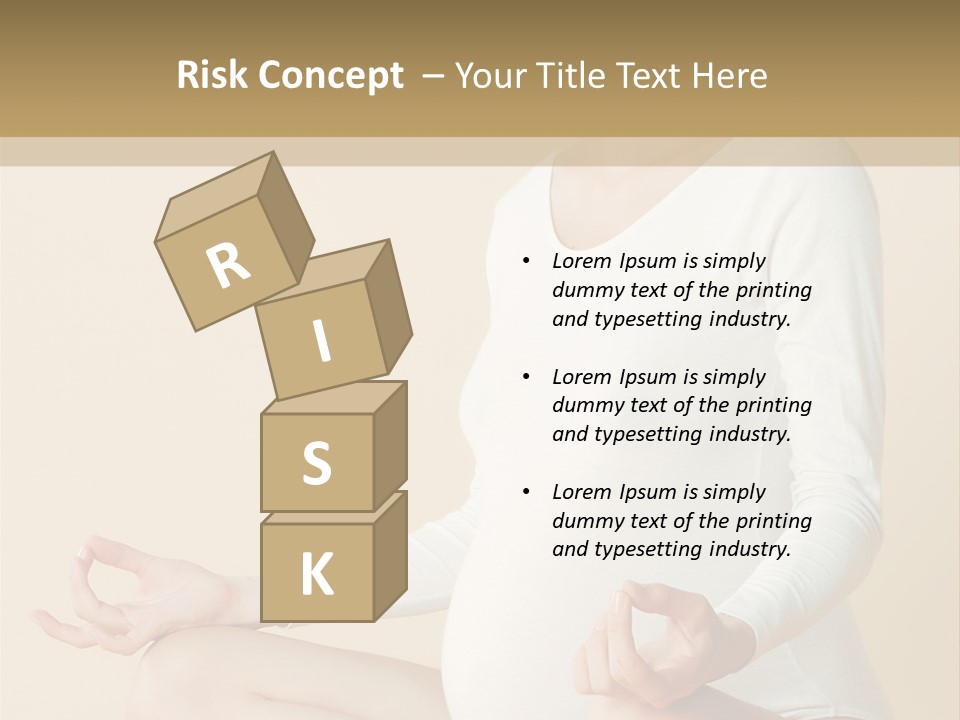 Glamour Expecting Smiling PowerPoint Template