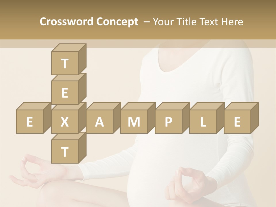 Glamour Expecting Smiling PowerPoint Template