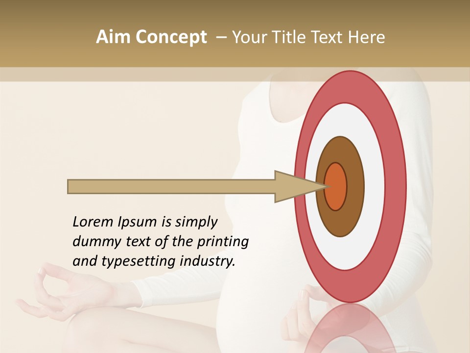 Glamour Expecting Smiling PowerPoint Template