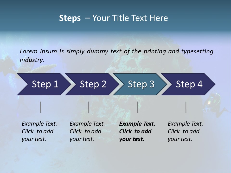 Red Sea Scuba Diving Tropical Climate PowerPoint Template