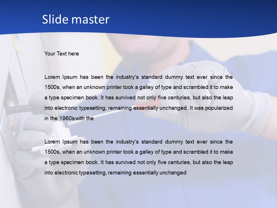 Tools Renovation Wiring PowerPoint Template