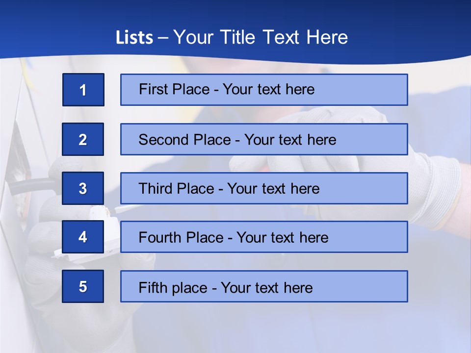 Tools Renovation Wiring PowerPoint Template