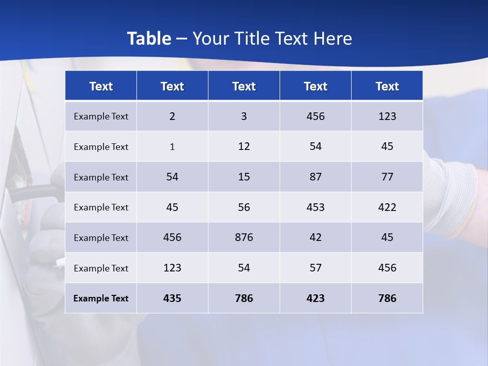 Tools Renovation Wiring PowerPoint Template