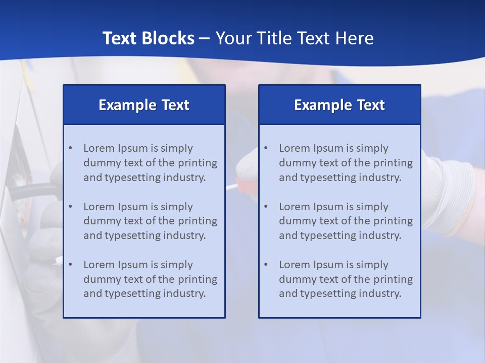 Tools Renovation Wiring PowerPoint Template