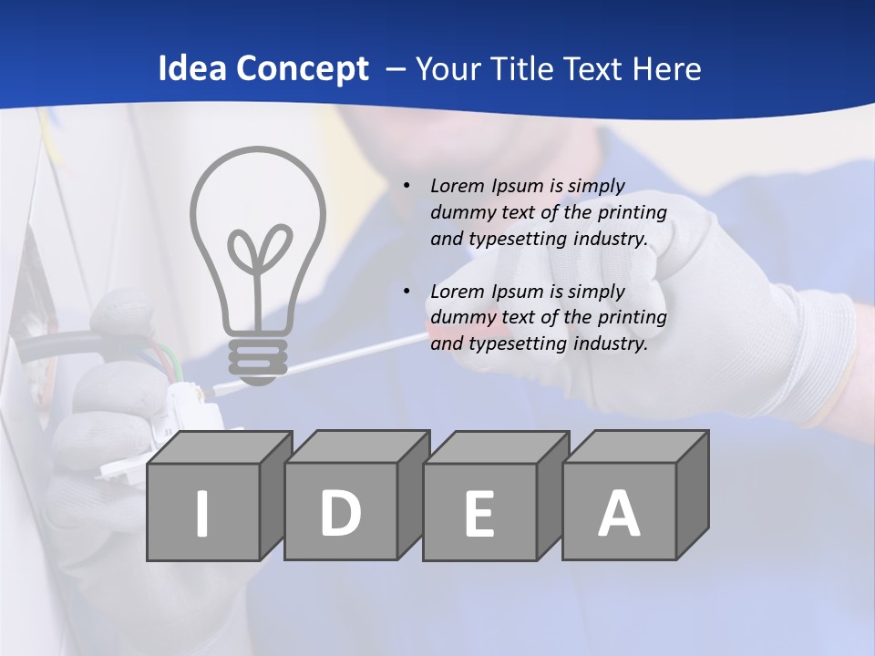 Tools Renovation Wiring PowerPoint Template