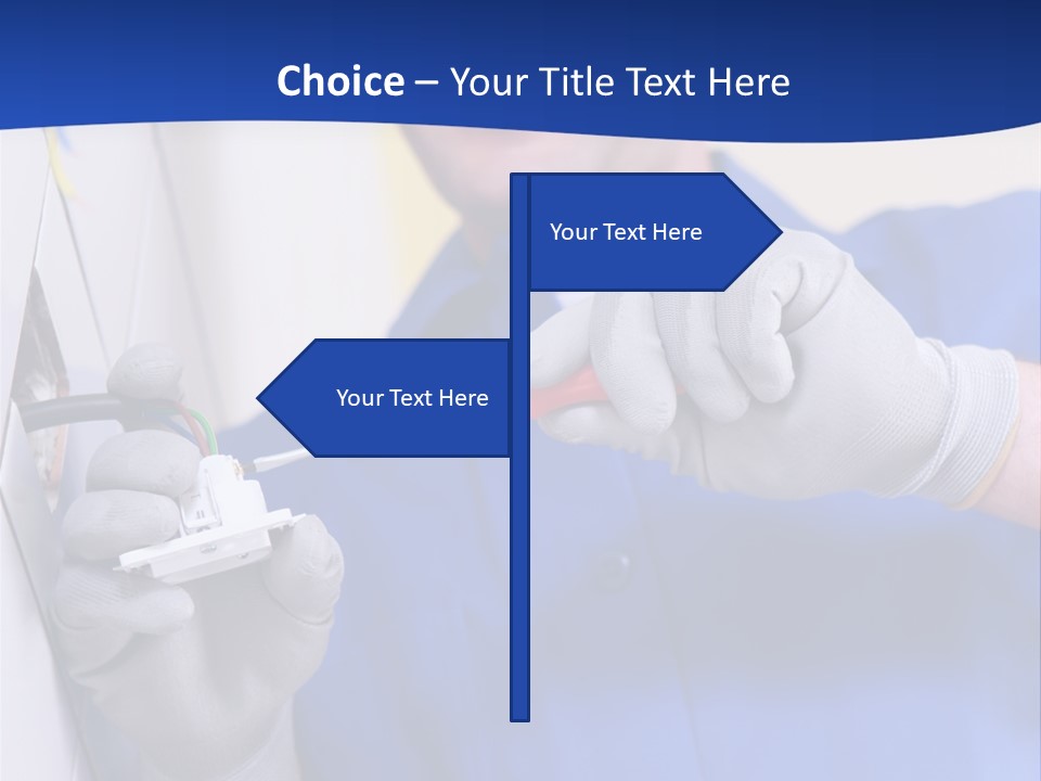 Tools Renovation Wiring PowerPoint Template