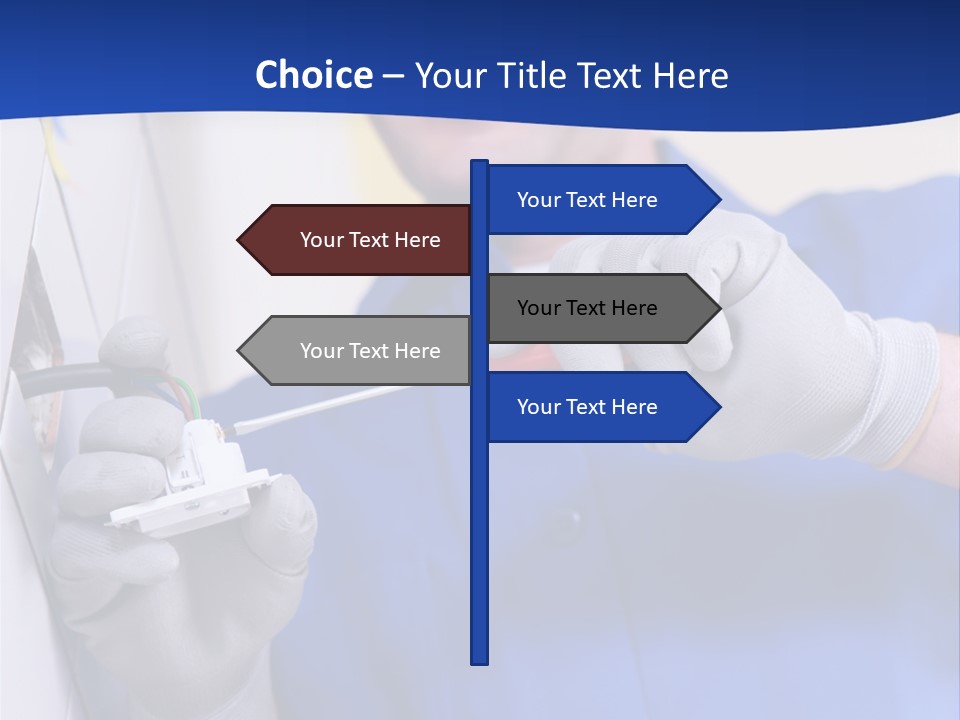 Tools Renovation Wiring PowerPoint Template
