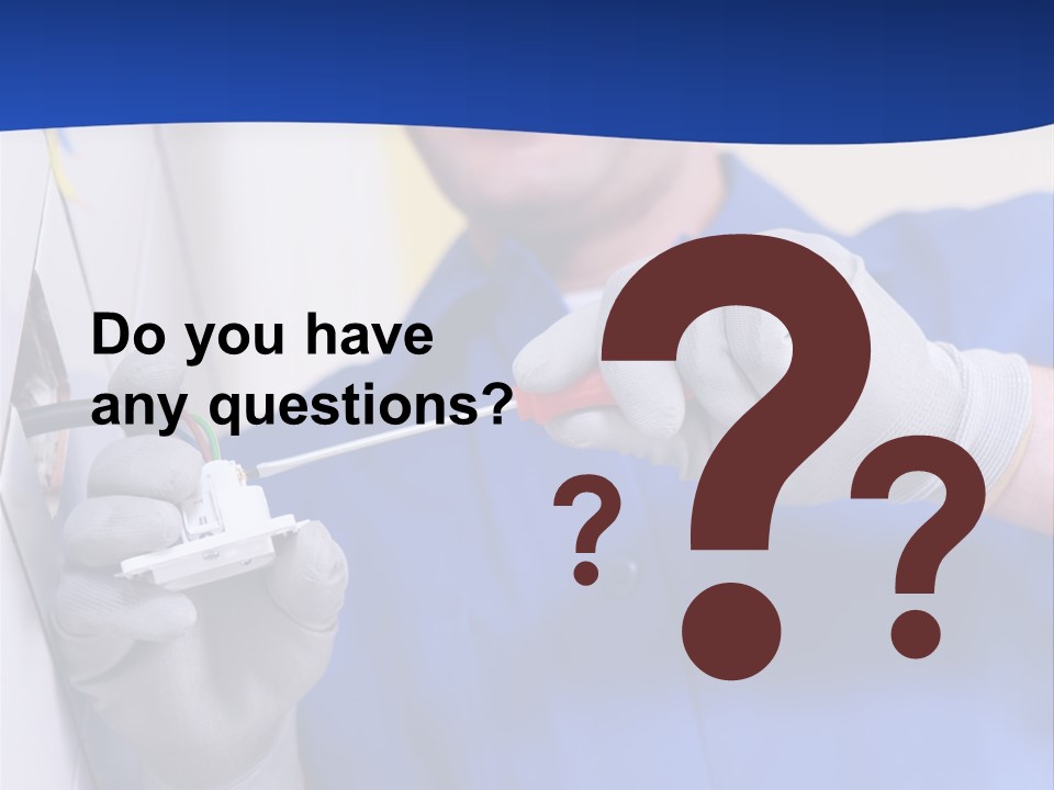 Tools Renovation Wiring PowerPoint Template