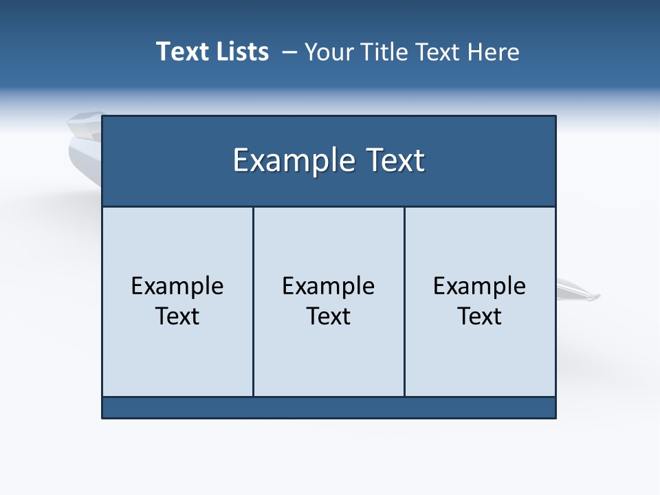 Blue Text Office Supply PowerPoint Template