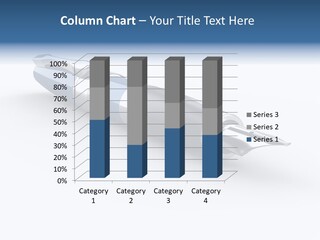 Blue Text Office Supply PowerPoint Template