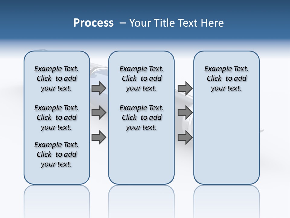 Blue Text Office Supply PowerPoint Template