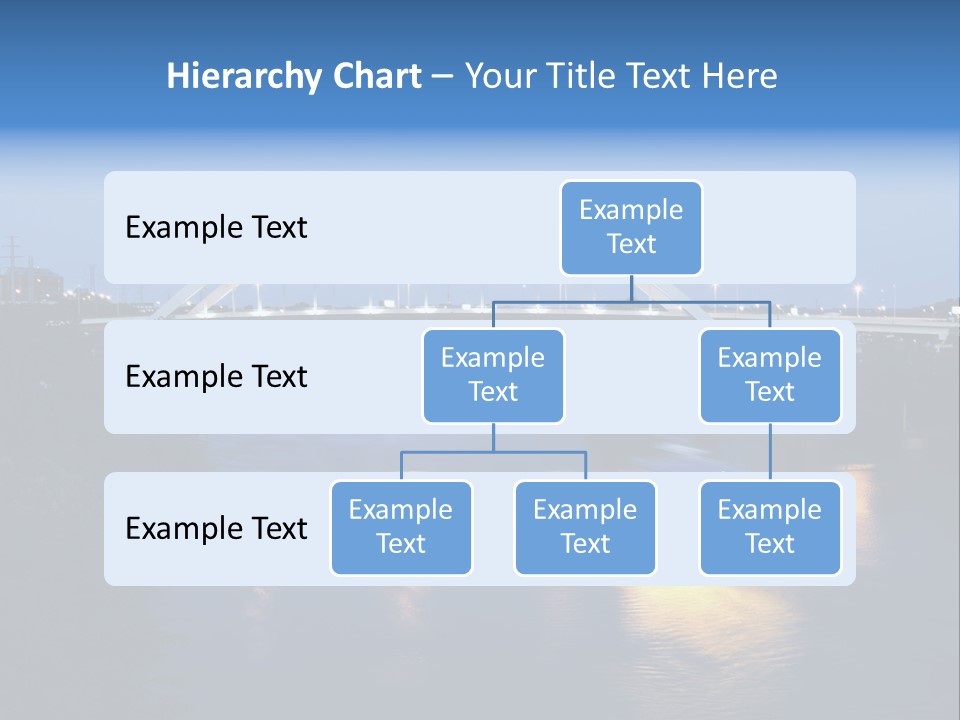 A Boat Traveling Down A River Under A Bridge PowerPoint Template
