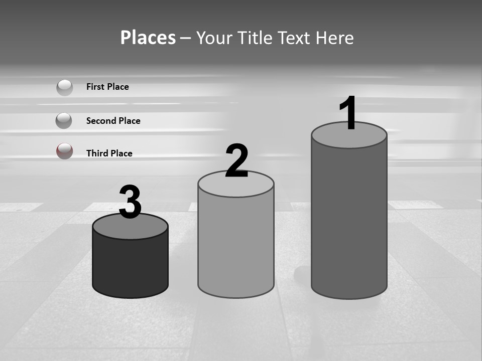 Commuter Departure Unrecognizable PowerPoint Template