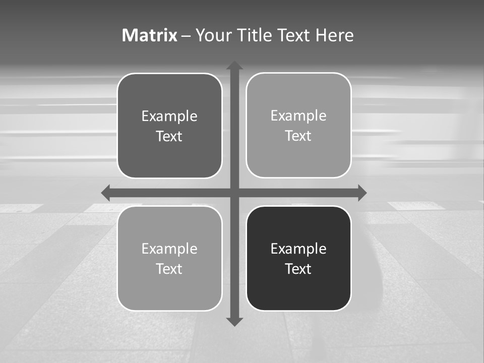 Commuter Departure Unrecognizable PowerPoint Template