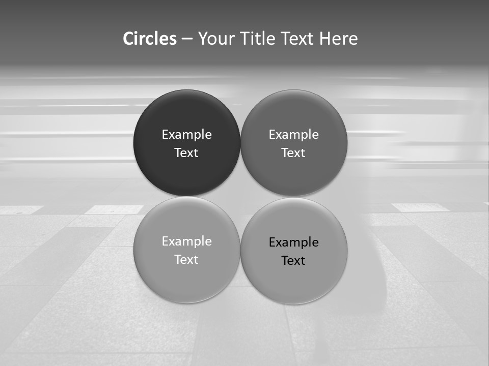 Commuter Departure Unrecognizable PowerPoint Template