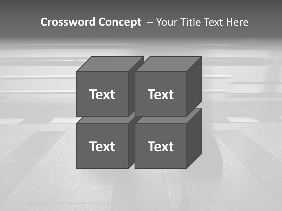 Commuter Departure Unrecognizable PowerPoint Template