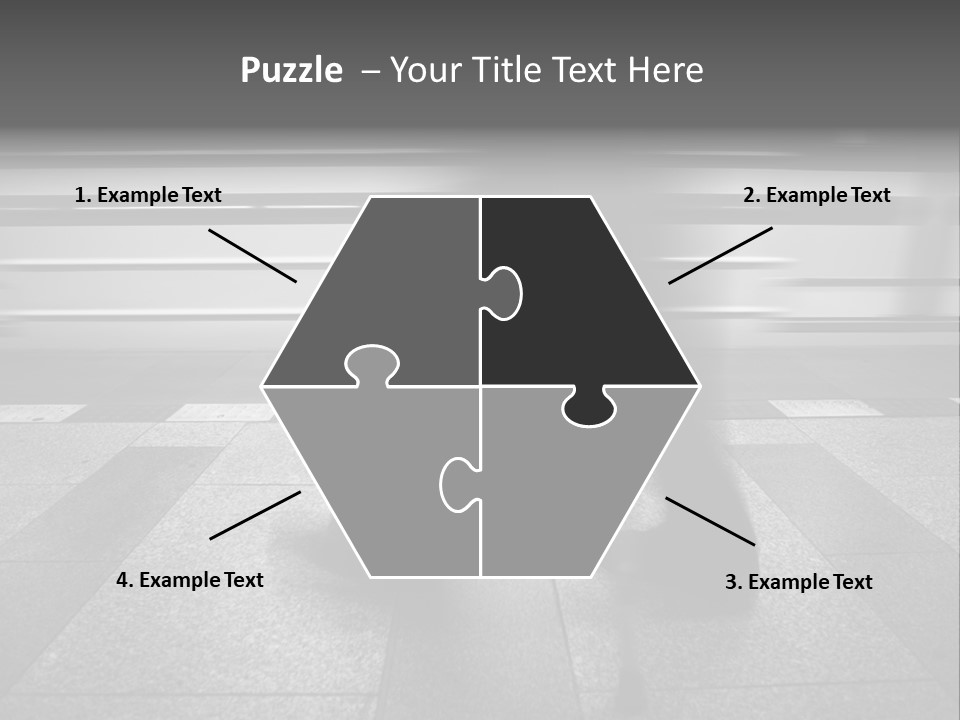 Commuter Departure Unrecognizable PowerPoint Template