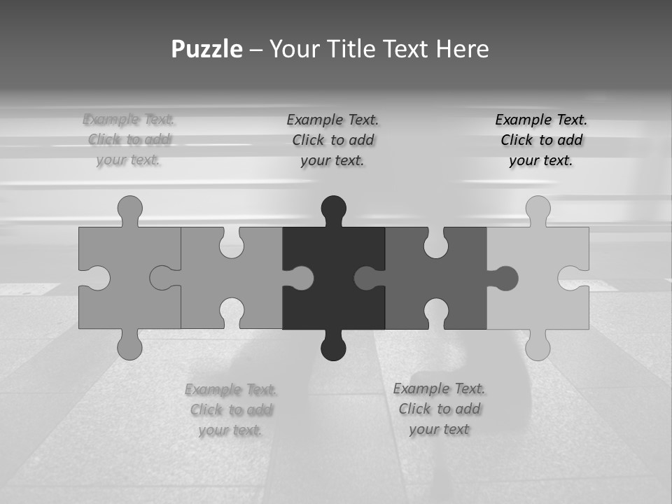 Commuter Departure Unrecognizable PowerPoint Template