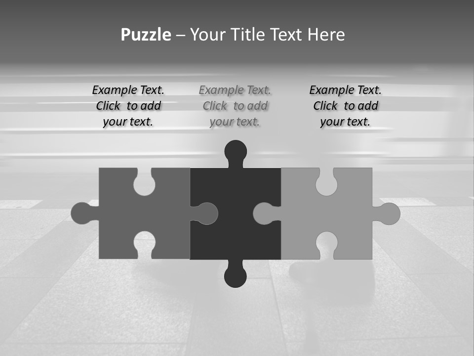 Commuter Departure Unrecognizable PowerPoint Template