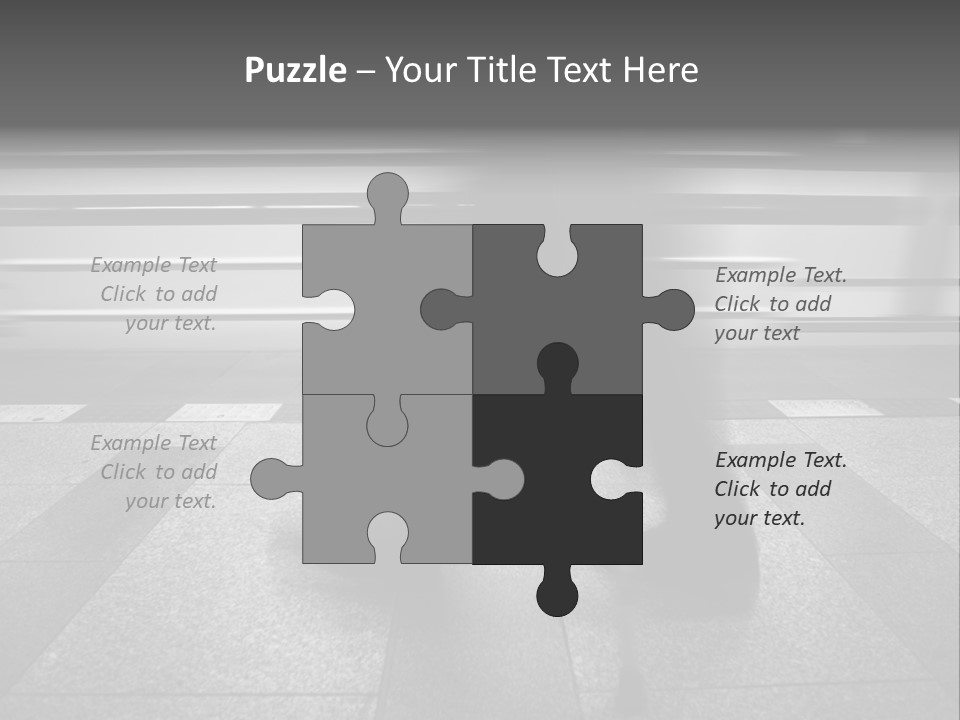 Commuter Departure Unrecognizable PowerPoint Template