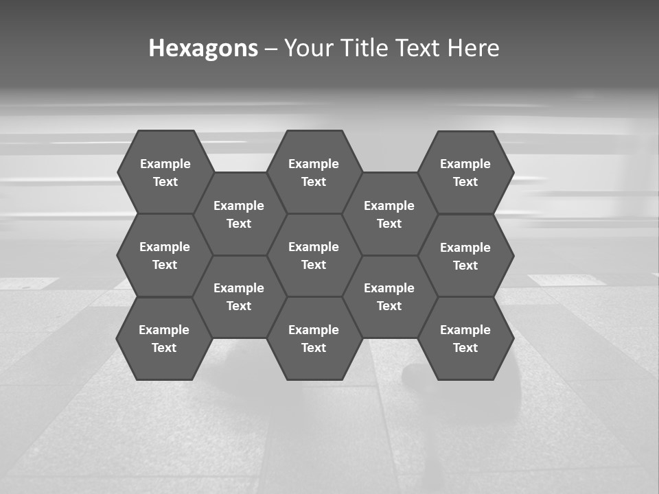 Commuter Departure Unrecognizable PowerPoint Template