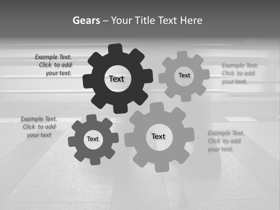 Commuter Departure Unrecognizable PowerPoint Template