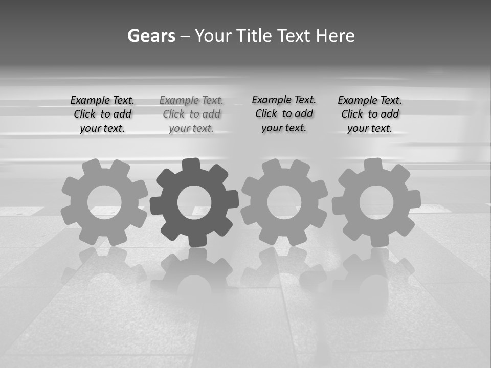 Commuter Departure Unrecognizable PowerPoint Template