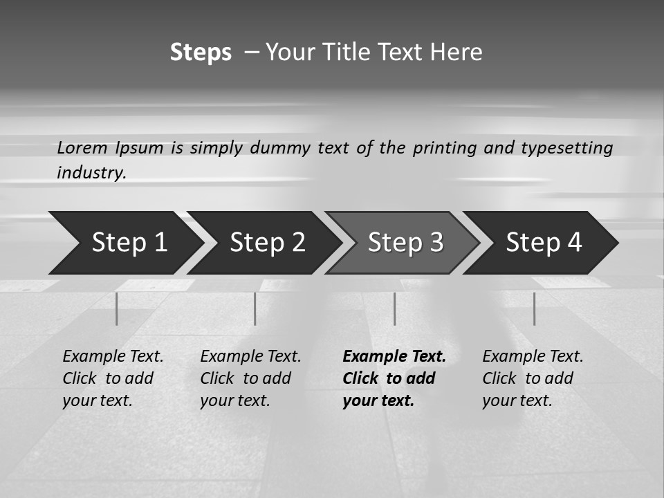 Commuter Departure Unrecognizable PowerPoint Template