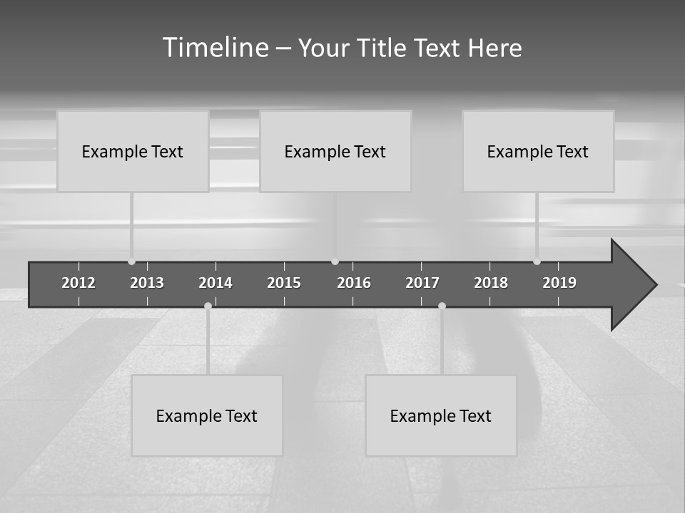 Commuter Departure Unrecognizable PowerPoint Template