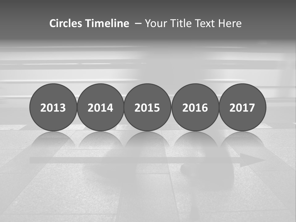 Commuter Departure Unrecognizable PowerPoint Template