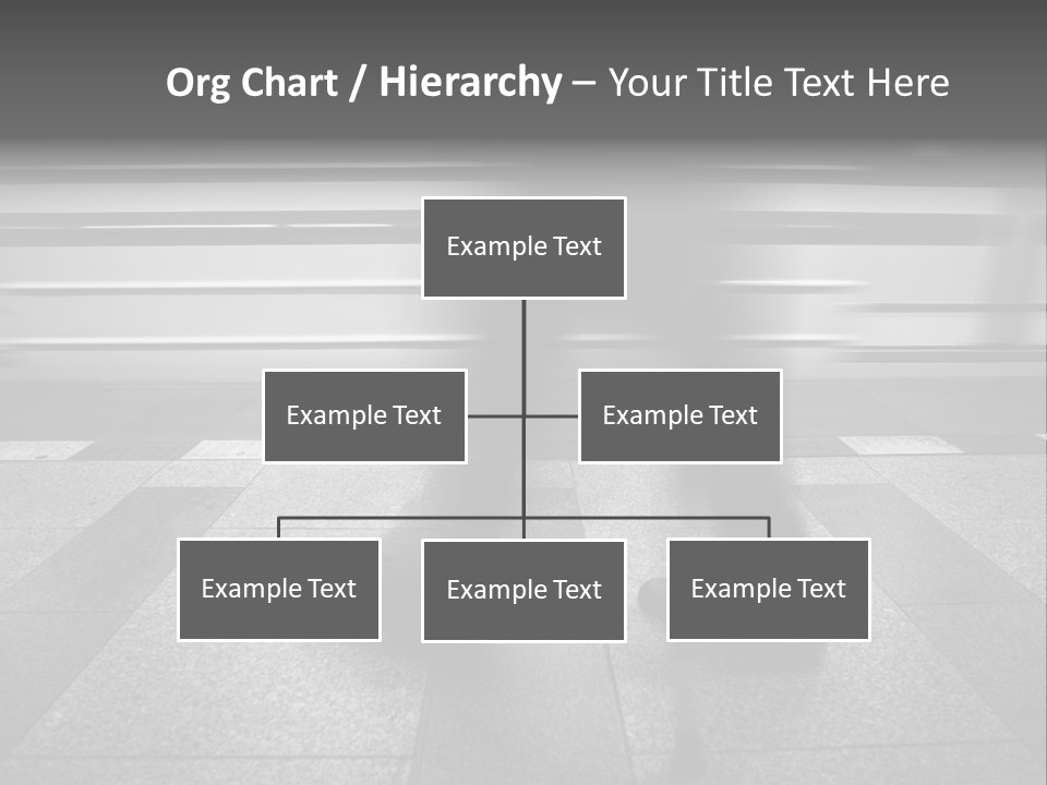 Commuter Departure Unrecognizable PowerPoint Template