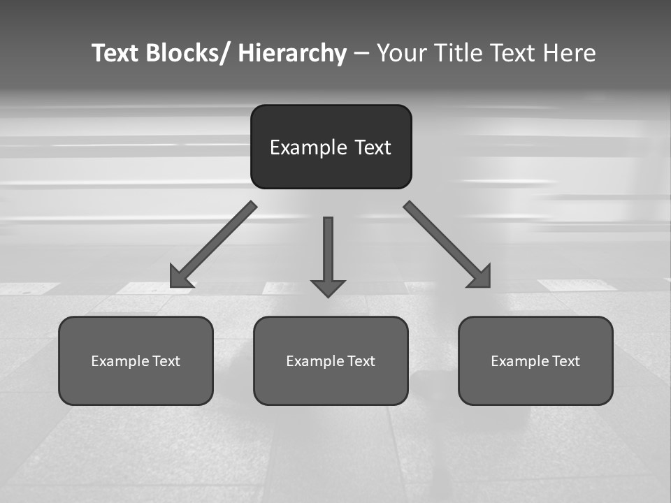 Commuter Departure Unrecognizable PowerPoint Template
