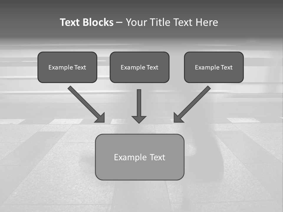 Commuter Departure Unrecognizable PowerPoint Template