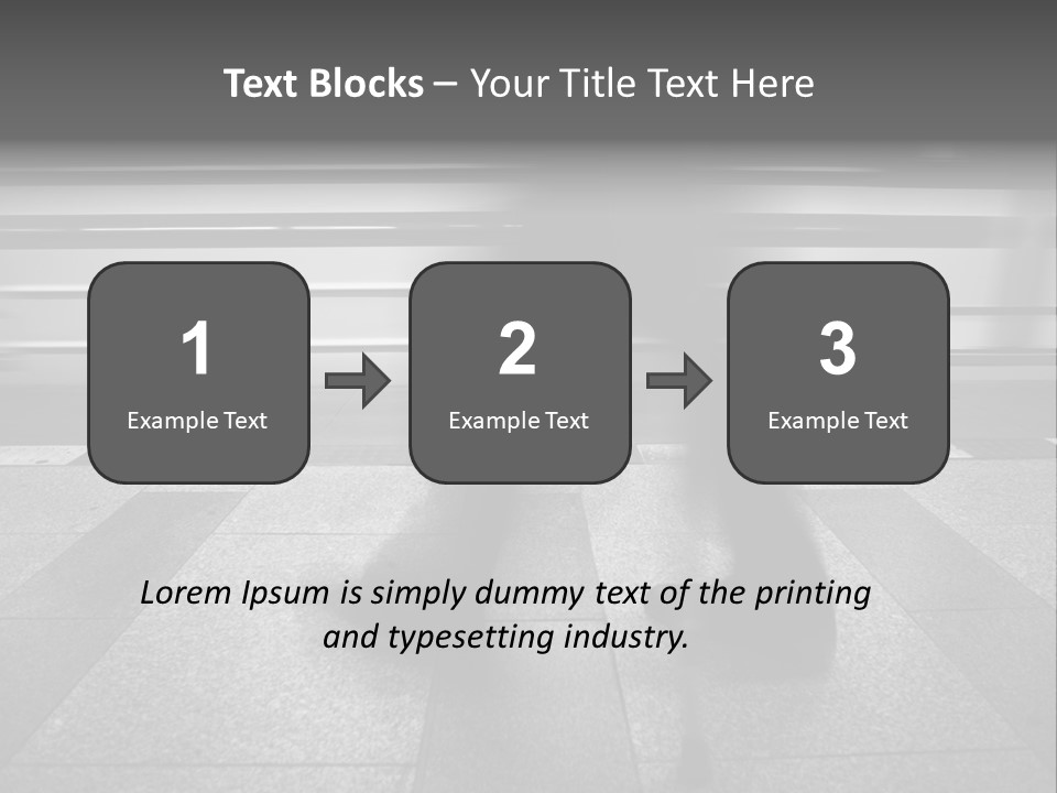 Commuter Departure Unrecognizable PowerPoint Template