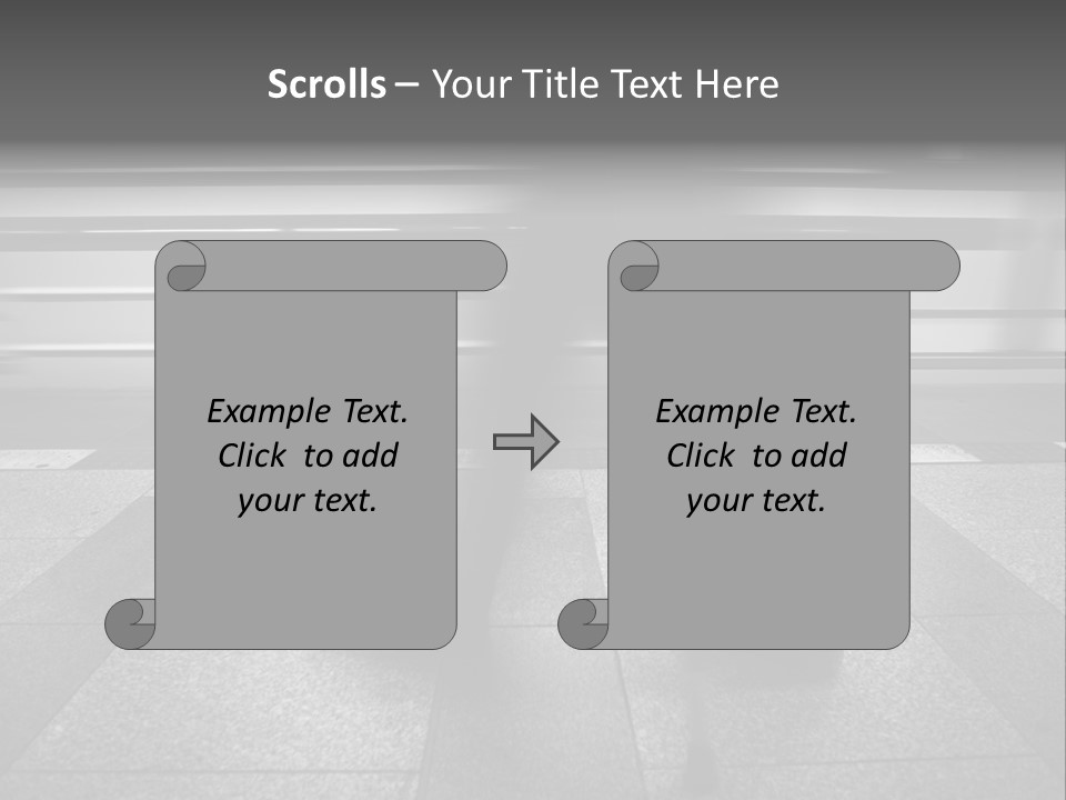 Commuter Departure Unrecognizable PowerPoint Template