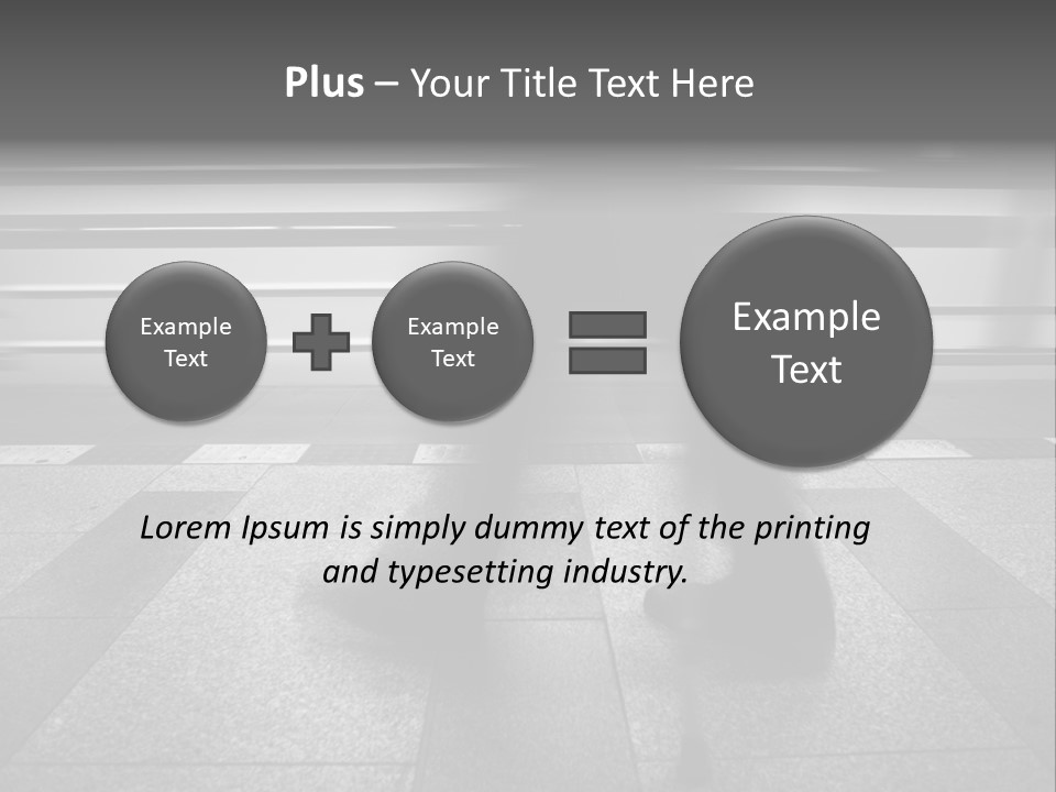 Commuter Departure Unrecognizable PowerPoint Template
