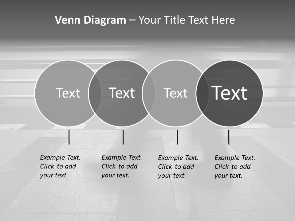 Commuter Departure Unrecognizable PowerPoint Template